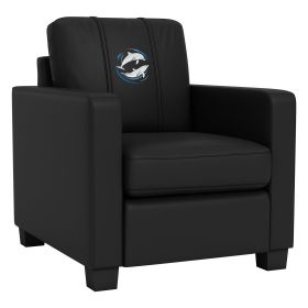 Dyno Stationary Club Chair with Dolphin Swirl Logo Panel